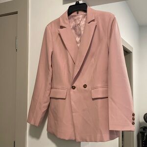 Women’s blazer/suit jacket. size: medium color: pink 💕
